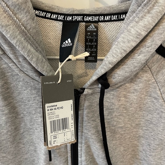 Adidas Ladies Zip Sweater - Picture 2 of 2